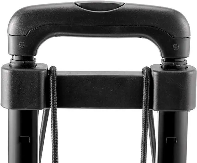 Alt view image 4 of 7 - HOZEON Folding Hand Truck, 55 Lbs 25 KG Heavy Duty Solid Construction Utility Cart with 2 Wheels Bonus Bungee Cord,Lightweight Compact Portable Fold Up Dolly for Luggage, Travel, Black