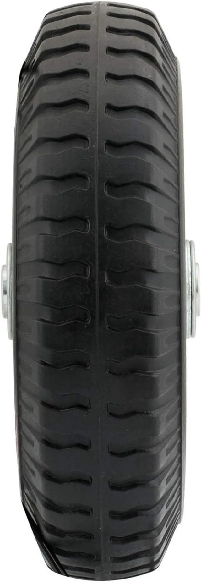 Alt view image 2 of 6 - Marathon 2.80/2.50-4" Narrow Width Flat Free Hand Truck / Utility Cart Tire on Wheel, 3"Centered Hub, 1/2" Bearings