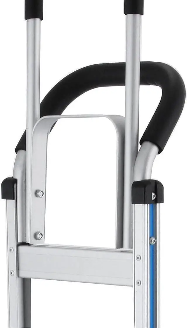 Alt view image 7 of 7 - Aluminum Stair Climber Hand Truck 18 x 7.5 Inch Nose Plate Stair Climbing Hand Truck 6 Wheels Hand Truck Dolly
