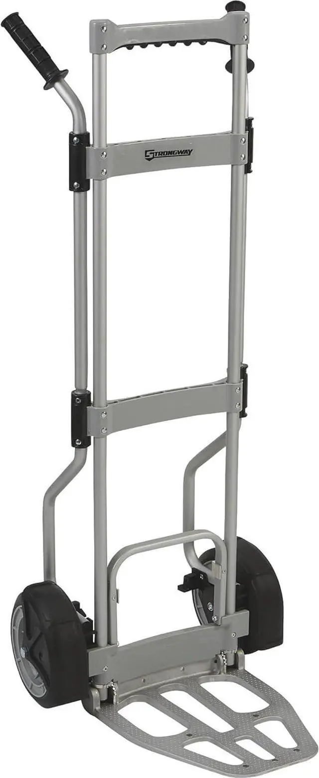 Alt view image 2 of 7 - Strongway Folding Aluminum Hand Truck - 600-Lb. Capacity