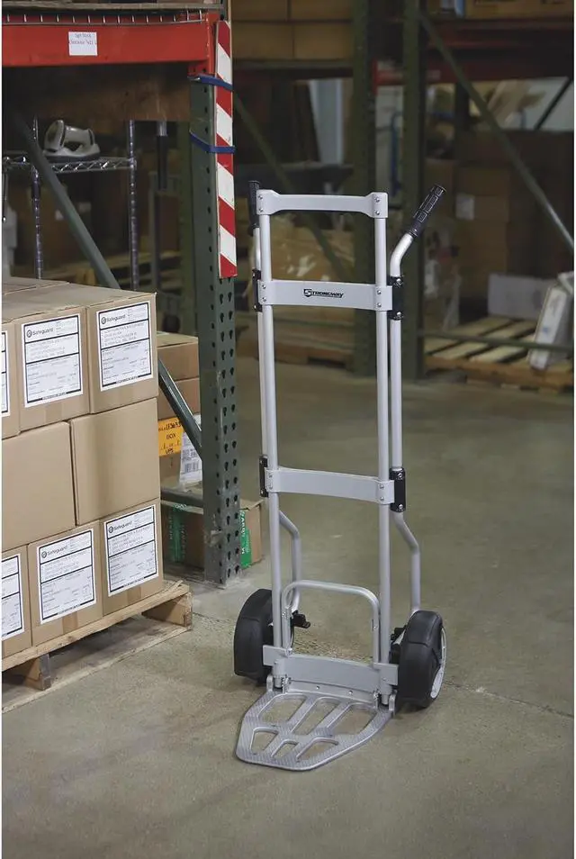 Alt view image 5 of 7 - Strongway Folding Aluminum Hand Truck - 600-Lb. Capacity