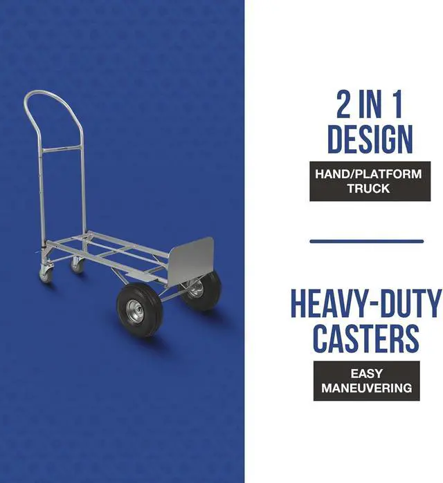 Alt view image 2 of 4 - Strongway Hand Truck/Platform Truck - 600-Lb./800-Lb. Capacity