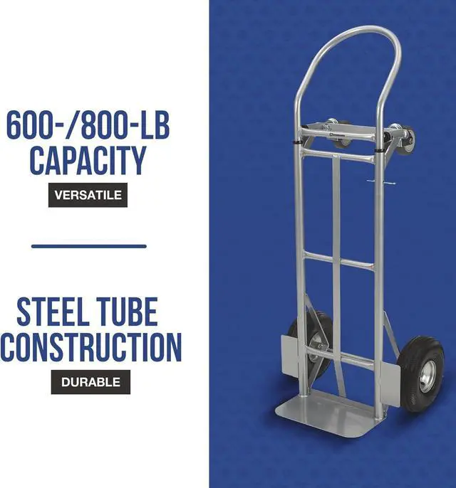 Alt view image 3 of 4 - Strongway Hand Truck/Platform Truck - 600-Lb./800-Lb. Capacity