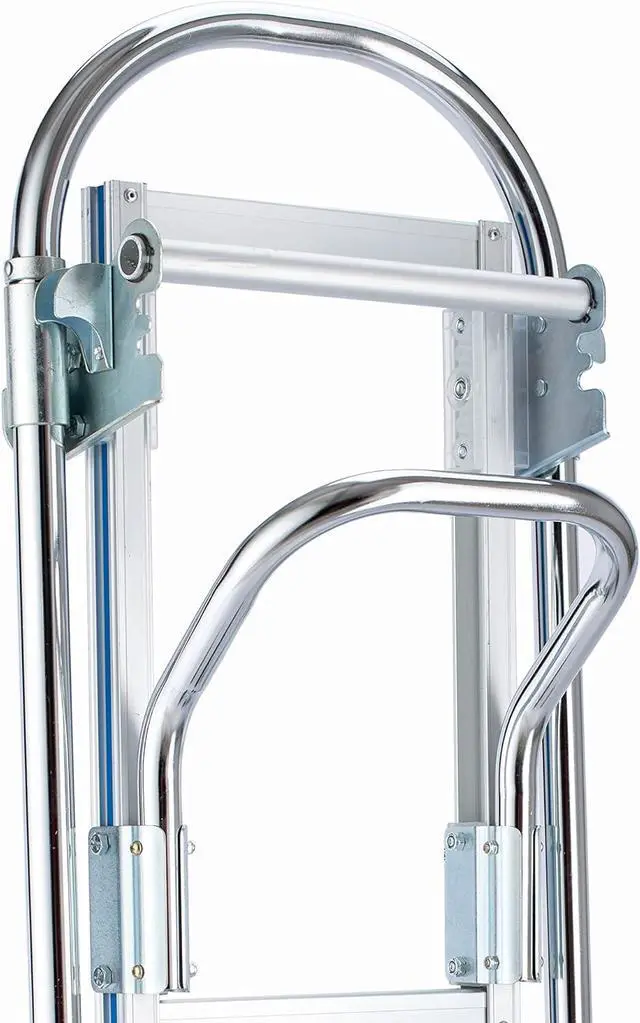 Alt view image 6 of 7 - Convertible Hand Truck 1000 LBS Weight Capacity 2 in 1 Heavy Duty Hand Truck Durable Aluminum and Steel Construction with Nose Plate 4 Wheels Hand Truck Dolly