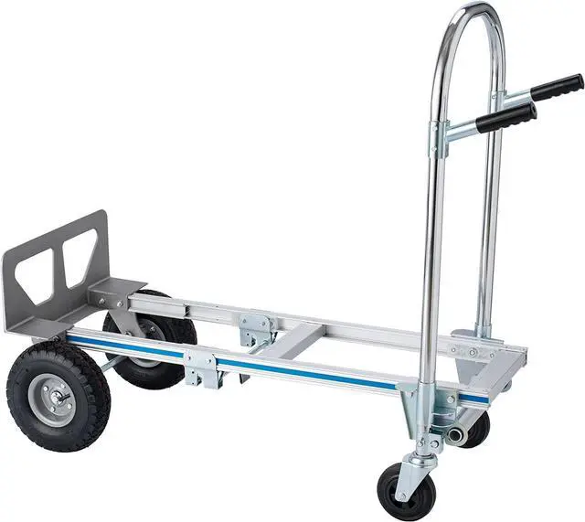 Alt view image 2 of 7 - 2 in 1 Aluminum Hand Truck Dolly 770lbs Weight Capacity Convertible Hand Truck Utility Cart (2 in 1)