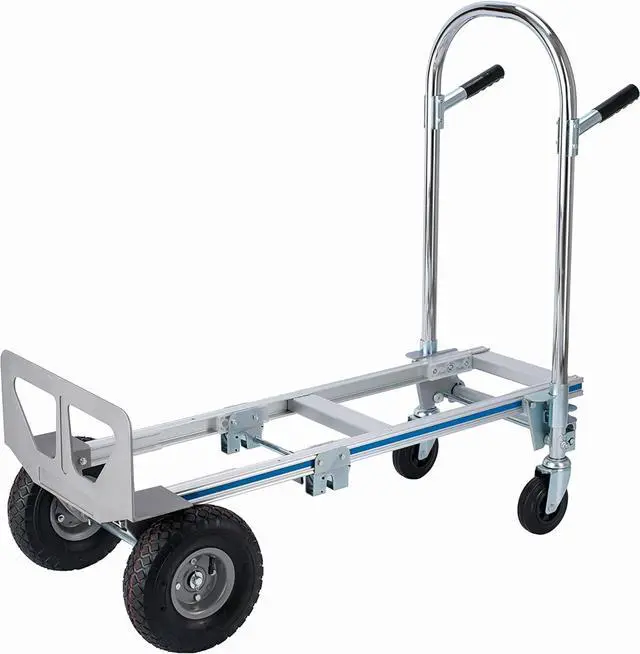 Alt view image 3 of 7 - 2 in 1 Aluminum Hand Truck Dolly 770lbs Weight Capacity Convertible Hand Truck Utility Cart (2 in 1)