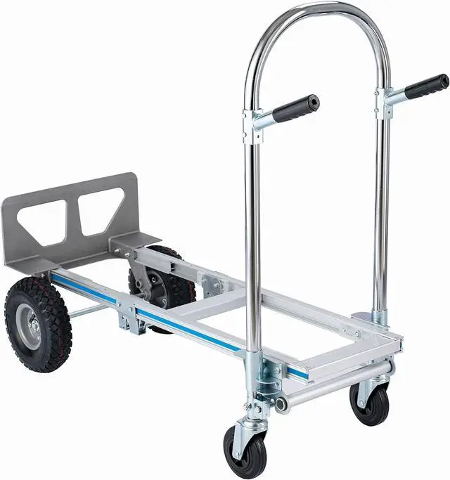 Alt view image 4 of 7 - 2 in 1 Aluminum Hand Truck Dolly 770lbs Weight Capacity Convertible Hand Truck Utility Cart (2 in 1)