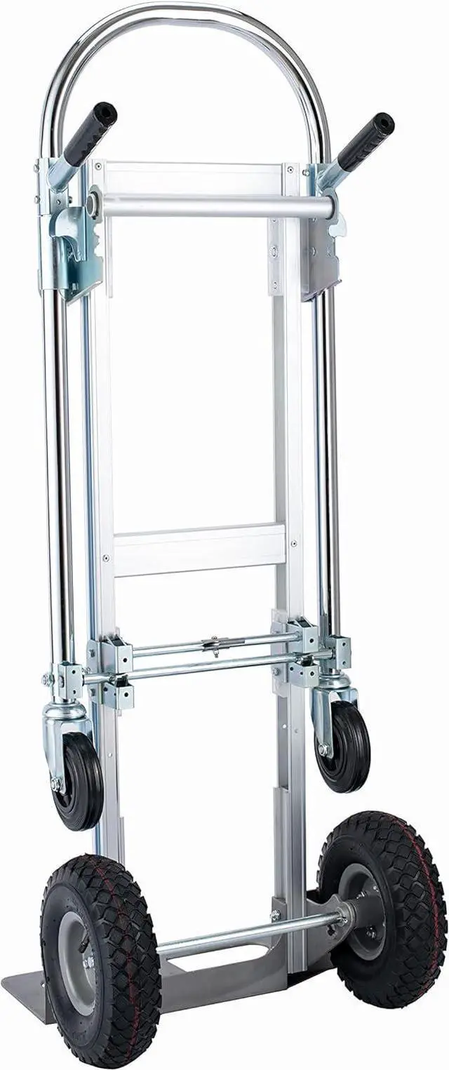 Alt view image 5 of 7 - 2 in 1 Aluminum Hand Truck Dolly 770lbs Weight Capacity Convertible Hand Truck Utility Cart (2 in 1)