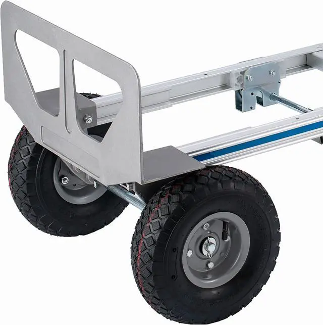 Alt view image 7 of 7 - 2 in 1 Aluminum Hand Truck Dolly 770lbs Weight Capacity Convertible Hand Truck Utility Cart (2 in 1)