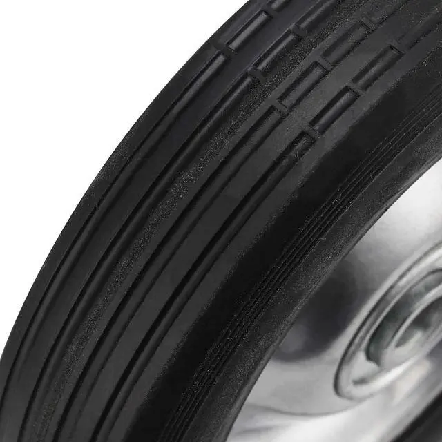 Alt view image 3 of 7 - 6 Pack 6" x 1.5" Flat Free Solid Rubber Wheel, Dolly Wheels Replacement Hand Truck Wheels for Tool Carts and Garden Carts, 132 lbs Load Capacity, 1/2 Bore Hole Diameter