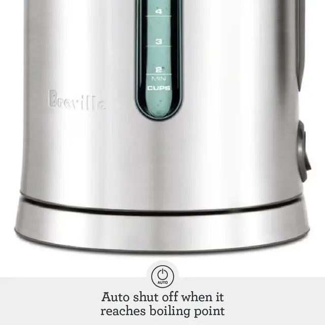 Alt view image 4 of 7 - Breville BKE700BSS Soft Top Pure Hot Water Kettle, 7 Cup, Brushed Stainless Steel