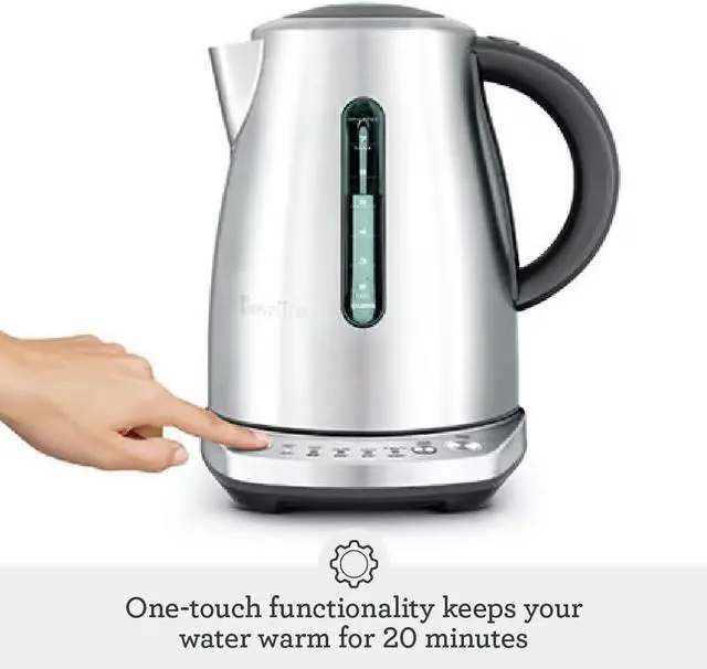 Alt view image 3 of 6 - Breville BKE720BSS Temp Select Hot Water Kettle, 57 oz, Brushed Stainless Steel