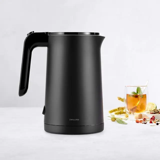 Alt view image 3 of 6 - ZWILLING Enfinigy Cool Touch 1-Liter Electric Kettle, Cordless Tea Kettle & Hot Water - Black