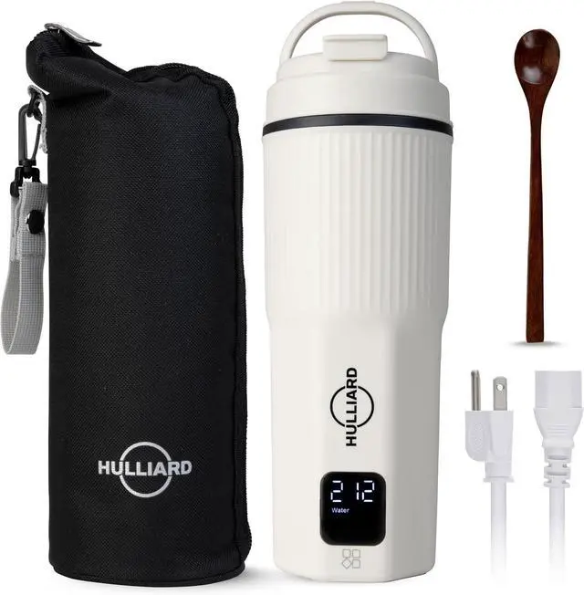 Main image of Travel Electric Kettle - 316 Stainless Steel, Portable Tea Kettle & Water Heater, 450ml Portable Water Boiler, 6 Temperature Settings, Auto Shut-Off, Universal Voltage (100-240V)
