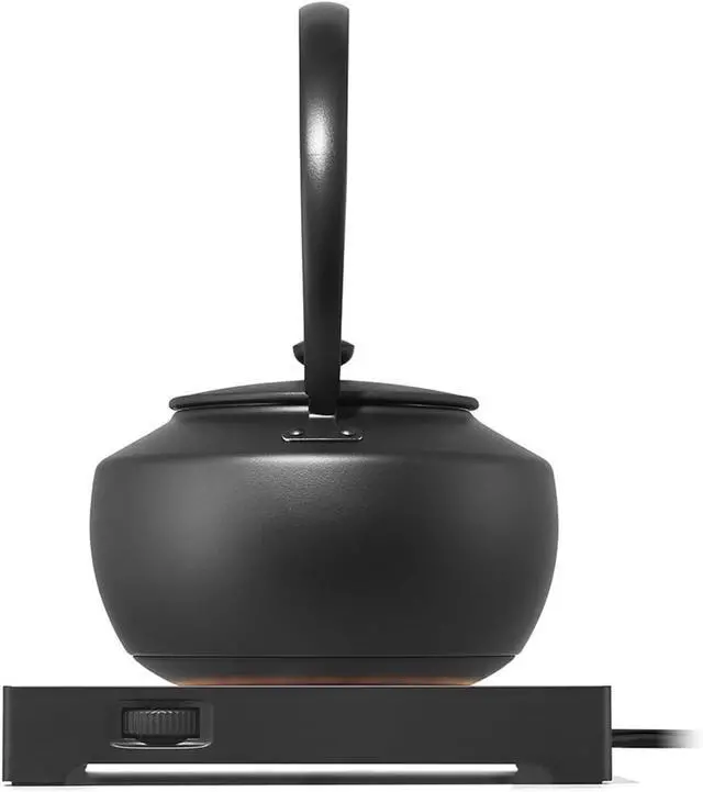 Alt view image 3 of 7 - BALMUDA MoonKettle | Electric Kettle with Temp Control (122°F - 212°F) | HOLD & Keep Warm | 900ml (30 fl oz) | Soothing Ambient Light & Sound | Precision Pour Spout | Black