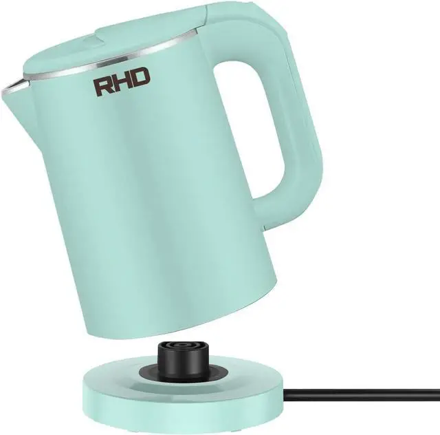 Main image of 0.8L Small Electric Kettles for Boiling Water, Stainless Steel Mini Travel Kettle, 1000W Fast Boil Teapot, Boil-Dry Protection & Auto Shut-Off, Perfect For Traveling Cooking, Coffee, Tea, Eggs(Green)