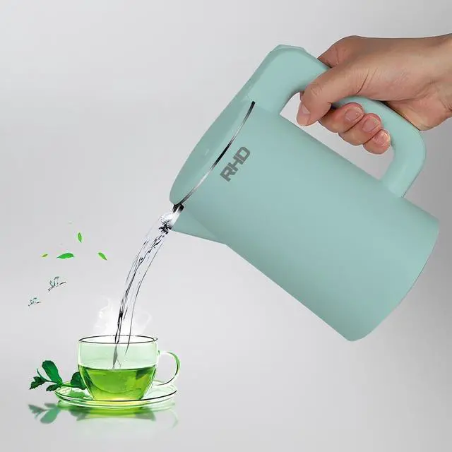 Alt view image 2 of 6 - 0.8L Small Electric Kettles for Boiling Water, Stainless Steel Mini Travel Kettle, 1000W Fast Boil Teapot, Boil-Dry Protection & Auto Shut-Off, Perfect For Traveling Cooking, Coffee, Tea, Eggs(Green)