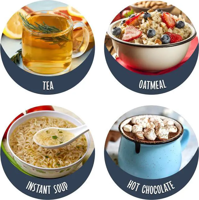 Alt view image 6 of 7 - Nostalgia Retro Stainless Steel Electric Tea And Water Kettle, 1.7 Liters, Auto-Shut Off & Boil-Dry Protection, Water Level Indicator Window, Red