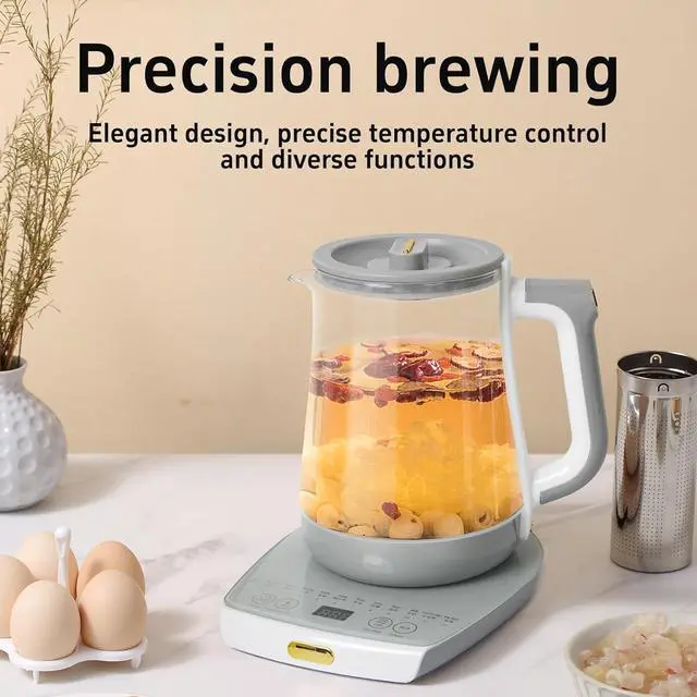 Alt view image 2 of 7 - Health Pot Electric Kettle with InfuserSmart Fruit Hot Tea Maker, Temperature Control and Tea Keep Warm, 12 Functional Procedures, 1.8 Liters of Capacity