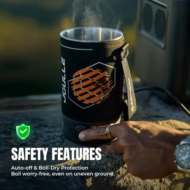 Alt view image 7 of 7 - Electric Kettle, Portable Water Boiler for Coffee & Tea, 304 Stainless Steel Mini Tea Kettle, 500W Fast Boiling Water with Auto Shut-Off, Camping & Travel Essentials