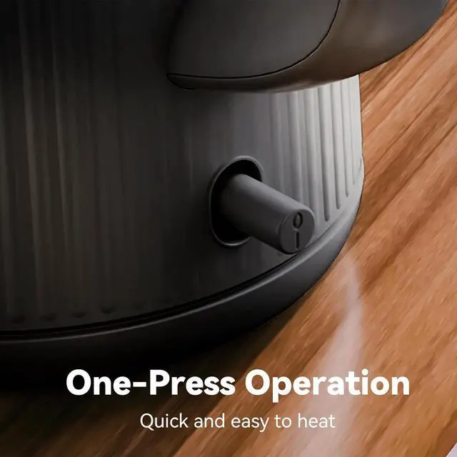 Alt view image 6 of 7 - Nueve&Five 1.7L (57oz) Large Electric Kettle Perfect for 7+Cups of Tea and Coffee,2 quarts Double Wall Big Electric Tea Kettle,Auto Shut Off,1200W Hot Water Kettle Electric-Black