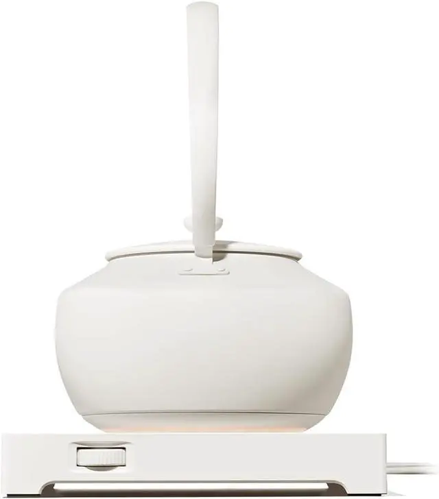 Alt view image 3 of 7 - BALMUDA MoonKettle | Electric Kettle with Temp Control (122°F - 212°F) | HOLD & Keep Warm | 900ml (30 fl oz) | Soothing Ambient Light & Sound | Precision Pour Spout | White