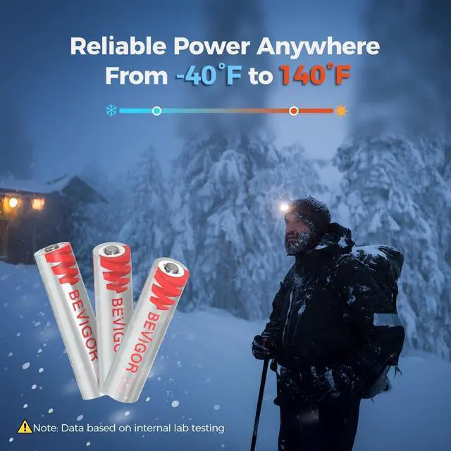 Alt view image 5 of 7 - BEVIGOR AAA Lithium Batteries, 24Pack Lithium Iron Triple A Batteries, 1.5V Longer Lasting AAA Batteries for Flashlight, Toys, Remote Control, Battery of Tablet Accessories Non-Rechargeable
