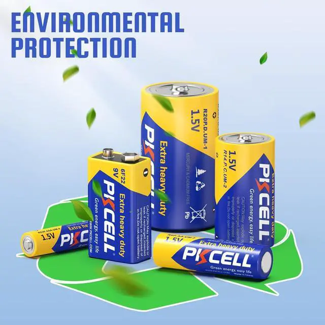 Alt view image 4 of 6 - PKCELL 128 Counts Batteries Combo Pack, 60-Count AA Batteries, 40-Counts AAA Batteries, 8-Counts C Batteries, 8-Counts D Batteries and 12-Counts 9V Batteries for Household Electronics
