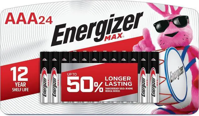Main image of Energizer MAX AAA Batteries (24 Pack), Triple A Alkaline Batteries