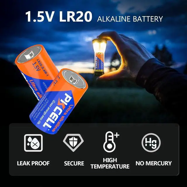 Alt view image 3 of 7 - PKCELL 52 Counts Alkaline Batteries, 16 Counts AA Batteries, 24 Counts AAA Batteries, 4 Counts C Batteries, 4 Counts D Batteries and 4 Counts 9V Batteries for Household Electronics