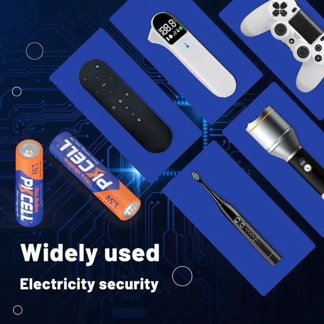 Alt view image 6 of 7 - PKCELL 52 Counts Alkaline Batteries, 16 Counts AA Batteries, 24 Counts AAA Batteries, 4 Counts C Batteries, 4 Counts D Batteries and 4 Counts 9V Batteries for Household Electronics