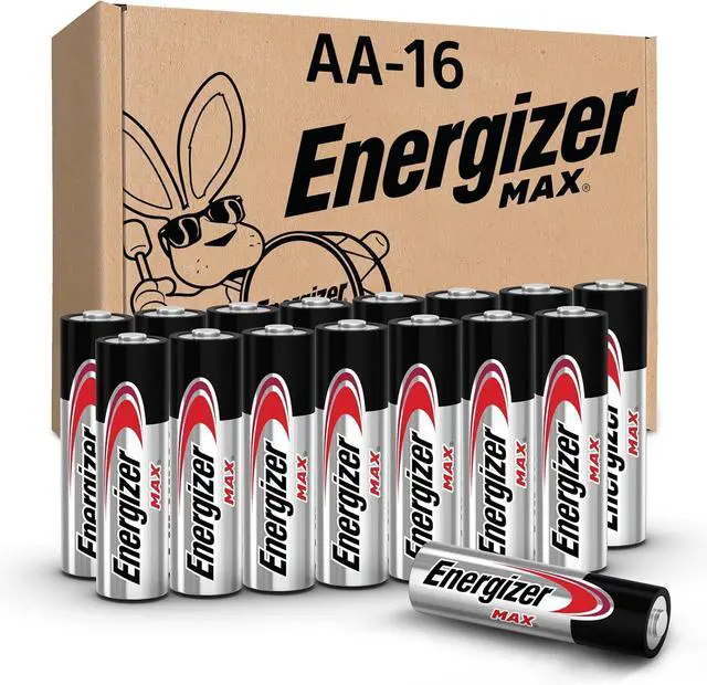 Main image of Energizer MAX AA Batteries (16 Pack), Double A Alkaline Batteries