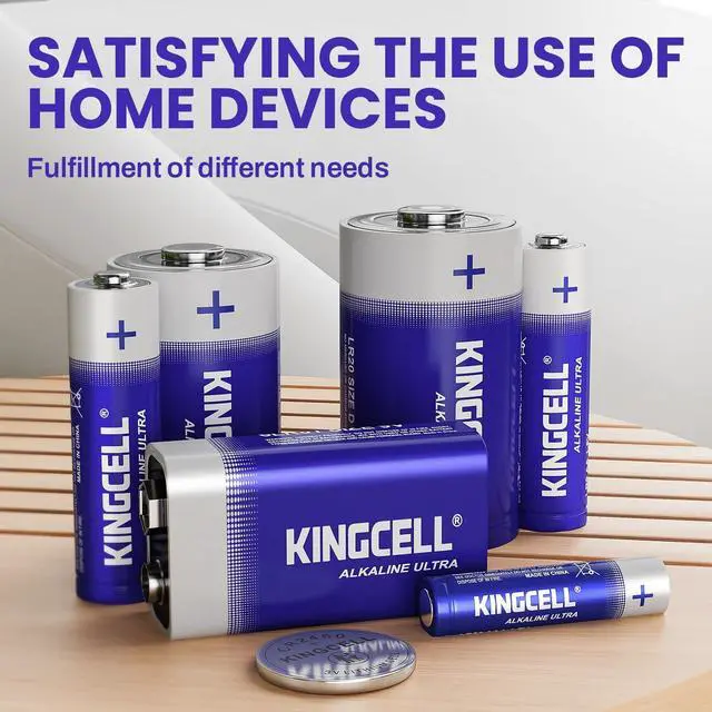 Alt view image 6 of 6 - KINGCELL AA Batteries 48 Pack, High-Performance Alkaline AA Batteries 10-Year Shelf Life Double A Batteries with Long-Lasting Power for Household and Office Devices