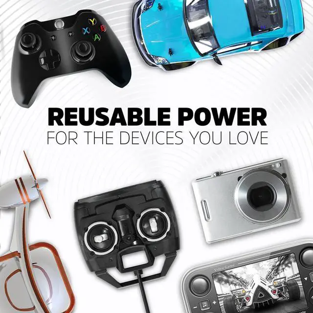 Alt view image 4 of 7 - Energizer Recharge Universal Rechargeable AA Batteries (16 Pack), Double A Rechargeable Batteries