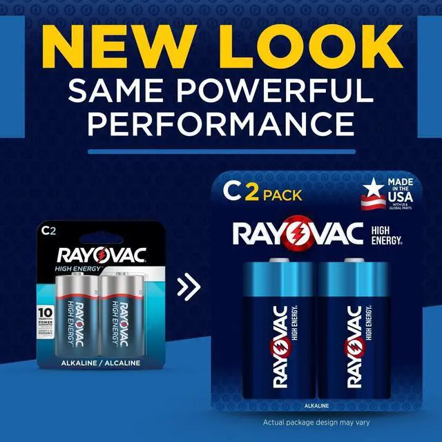 Alt view image 6 of 7 - Rayovac C Batteries, C Cell Battery, 12 Count