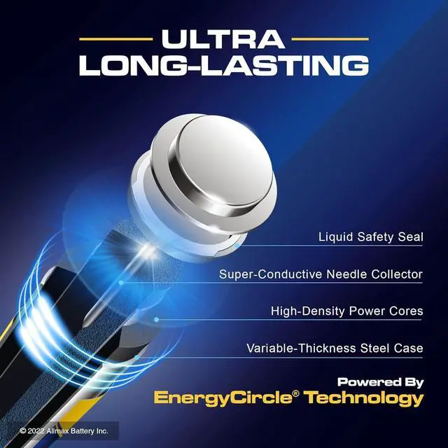 Alt view image 3 of 6 - Allmax C Maximum Power Alkaline Batteries (48 Count)  Ultra Long-Lasting, Leakproof Design, 7-Year Shelf Life, Maximum Performance (1.5V)