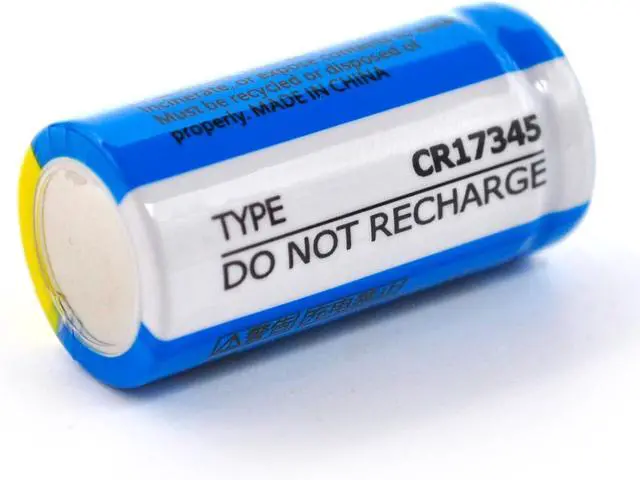 Alt view image 4 of 6 - (50-Pack) CR123A Lithium Battery, 3V 1600mAh Replacement for 123A 123 C123 CR123 CR17345, Streamlight 85175 Batteries, Non-Rechargeable