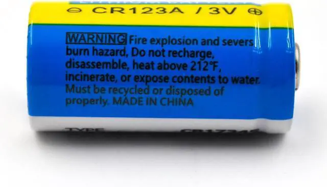 Alt view image 5 of 6 - (50-Pack) CR123A Lithium Battery, 3V 1600mAh Replacement for 123A 123 C123 CR123 CR17345, Streamlight 85175 Batteries, Non-Rechargeable