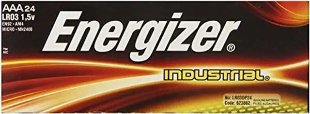 Main image of Energizer Industrial AAA Alkaline Batteries 24 per Box EN92