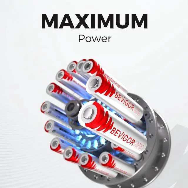 Alt view image 6 of 7 - BEVIGOR AAA Lithium Batteries 16Pack, Triple A Lithium Batteries, 1.5V 1200mAh Longer Lasting AAA Batteries for Flashlight, Toys, Remote Control etc High-Tech Device, Non-Rechargeable