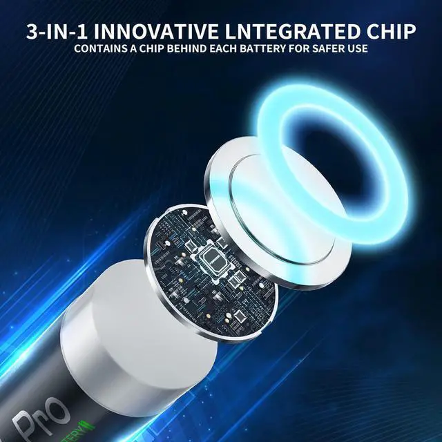 Alt view image 5 of 7 - POWEROWL Rechargeable AA Lithium Batteries with Charger, 3600mWh 1.5V Double A Battery -8 Pack