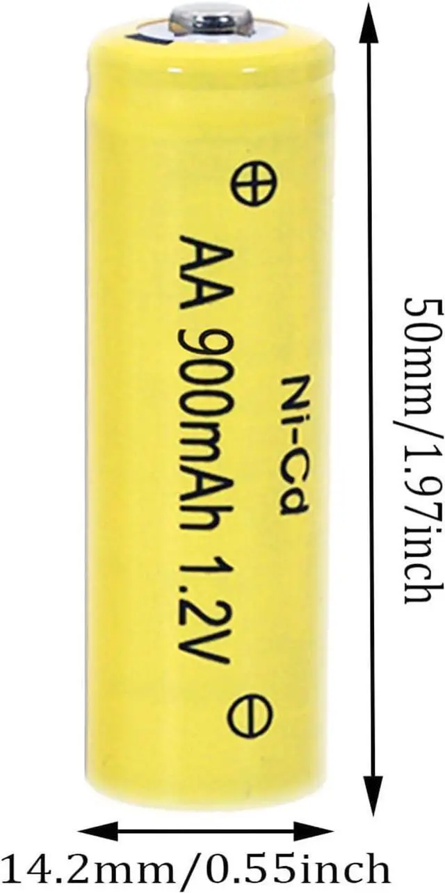 Alt view image 5 of 7 - 12 Packs 1.2V AA Ni-Cd 900mAh Rechargable Batteries for Solar String Lights, Garden Yard Lawn Landscape Lighting Light