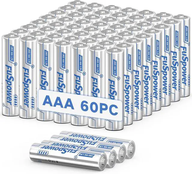 Main image of AAA Batteries 60-Pack, 10 Years Shelf Life, 1200mAh AAA Batteries 1.5 Volt LR03 Alkaline Battery