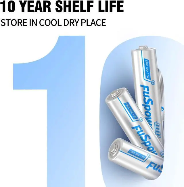 Alt view image 3 of 7 - AAA Batteries 60-Pack, 10 Years Shelf Life, 1200mAh AAA Batteries 1.5 Volt LR03 Alkaline Battery