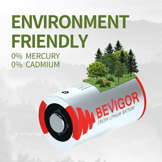 Alt view image 6 of 6 - BEVIGOR CR123A 3V Lithium Battery 16 Pack, 1500mAh CR123A Battery, 123A Lithium Batteries for Home Security Senso, Motion Door Lock, High Intensity Flashlights, Non-Rechargeable
