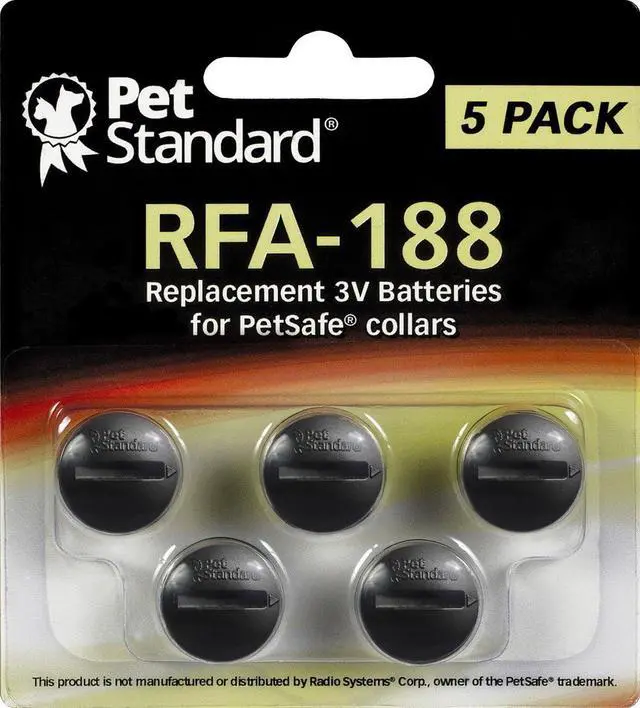 Main image of PetSafe Compatible RFA-188 Replacement Batteries (5-Pack)