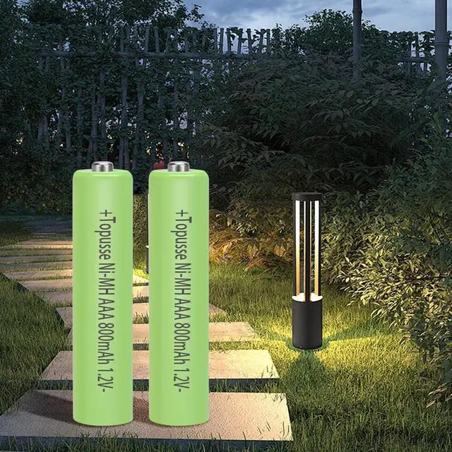 Alt view image 7 of 7 - 1.2V Ni-MH Rechargeble AAA Batteries 12 Pack, Long-Lasting Batteries AAA Size Pack, Triple AAA Batteries Rechargeble 800mAh for Outdoor Solar Lights