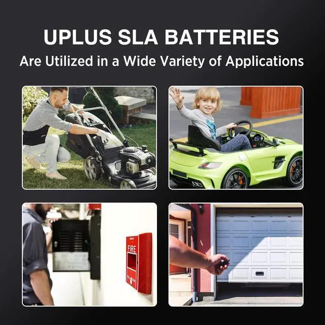 Alt view image 6 of 7 - UPLUS LP12-5 12 Volt 5Ah Rechargeable AGM Battery, DJW12-4.5 SLA Battery Replacement Batteries Backup for LiftMaster/Craftsman 4228 Garage Door Opener, Security Alarm System etc.