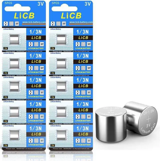 Main image of LiCB 10 Pack CR1/3N Battery 3V Lithium CR 1/3N Batteries
