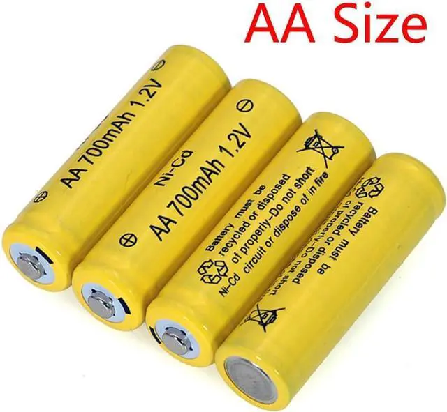 Alt view image 6 of 7 - 12 Packs AA Garden Ni-Cd Batteries 1.2V AA 700mAh Ni-Cd Rechargable Battery for Solar Lights,Lawn Landscape Lighting